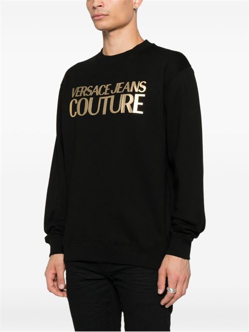 Felpa uomo con stampa logo Versace jeans Couture | 79GAIT05CF01TG89